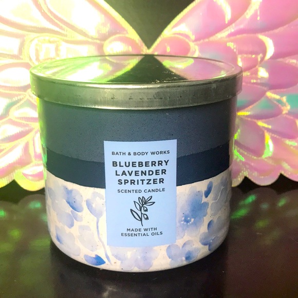 BBW 3 wick candle Blueberry Lavender Spritzer